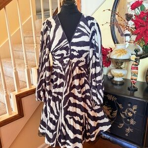 Black and White Zebra Print Dress